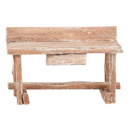 Banco de trabajo en madera para artesanos 9x4x5,5 cm