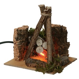 Fuego de campamento funcionando cm 10x10,5x11 h