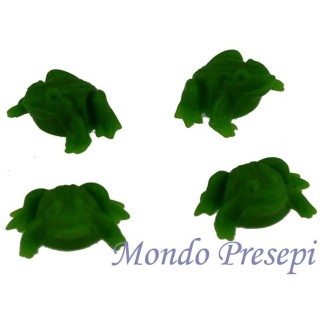 Conjunto de 4 ranas de PVC