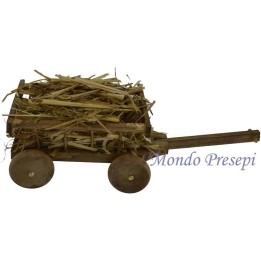 Cart in wood with straw