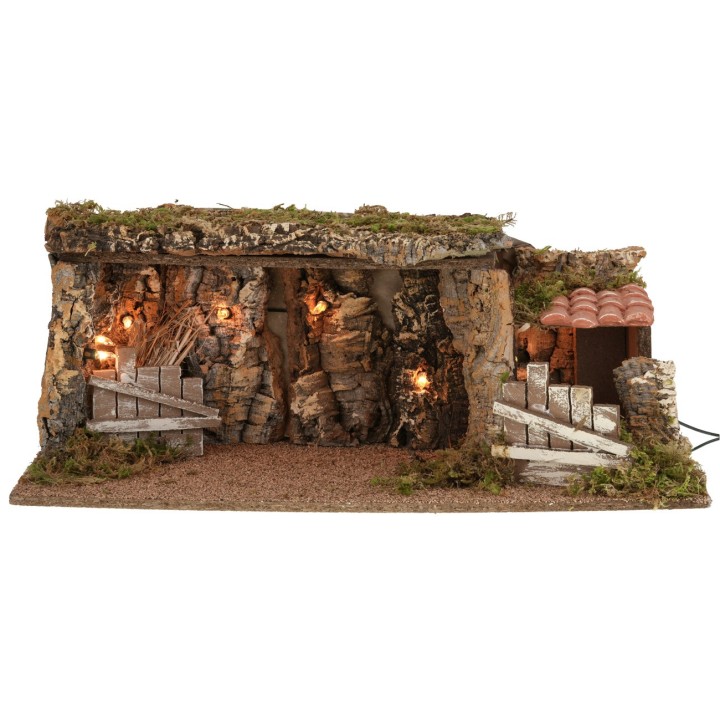 Cueva con luces de 53,5x25x20 cm h