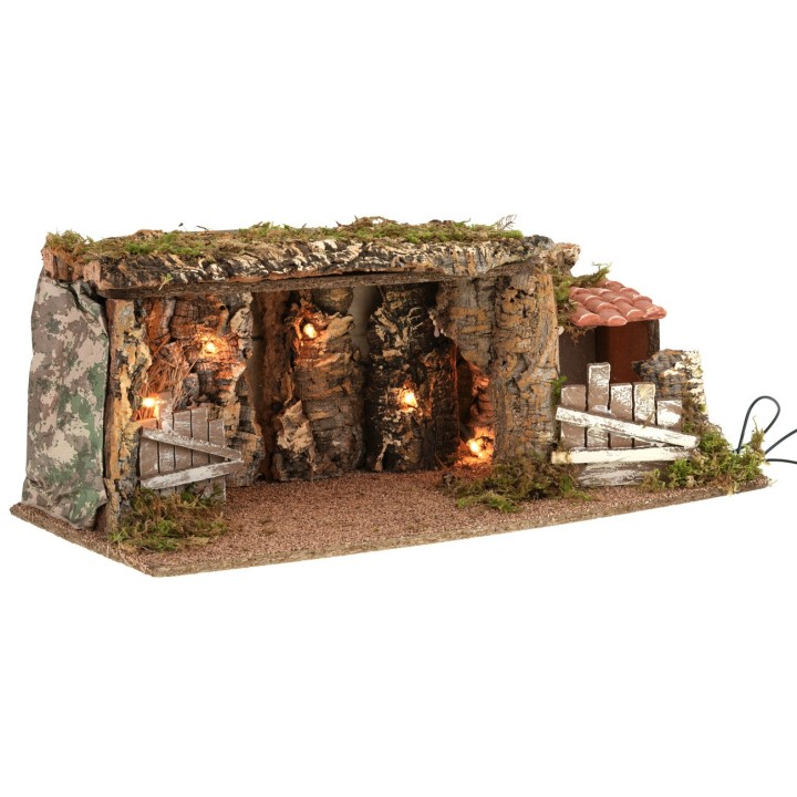 Cueva con luces de 53,5x25x20 cm h