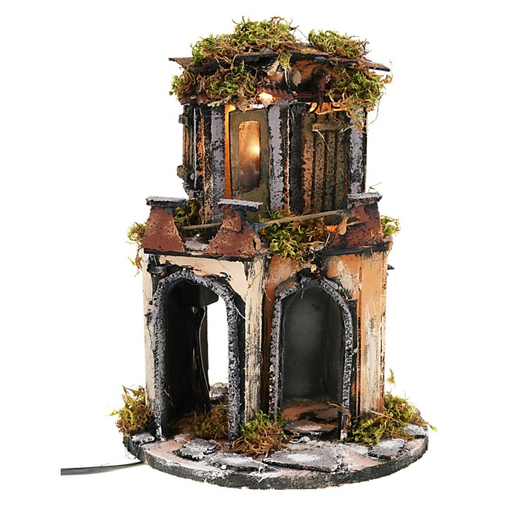 Borgo circular en estilo napolitano completo de luces cm Ø