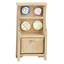 Aparador de cocina de madera cm 4,5x3x9,5 h