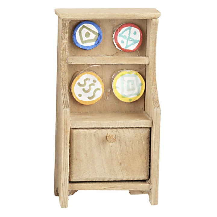 Aparador de cocina de madera cm 4,5x3x9,5 h