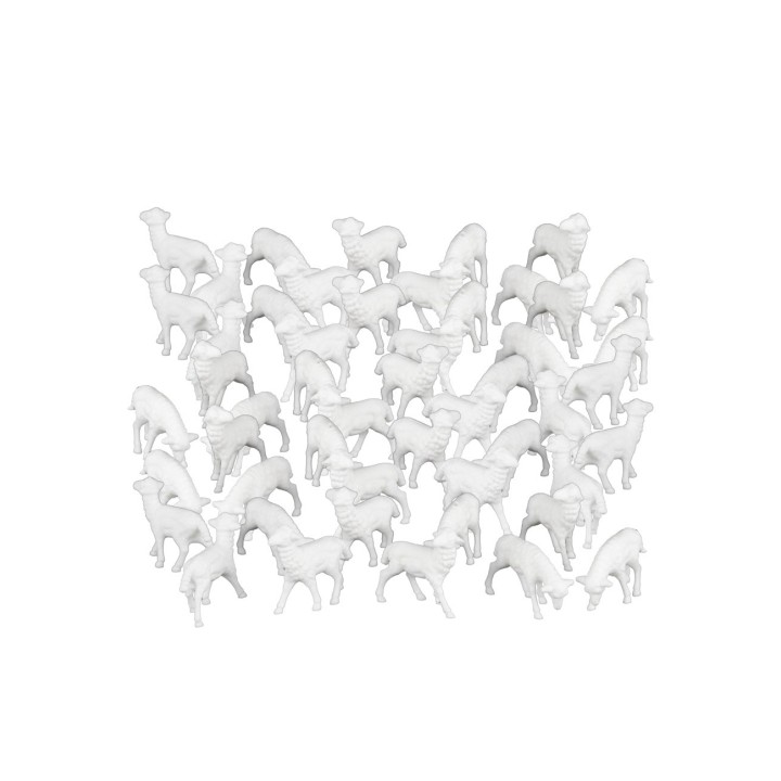 Set 50 Pecore assortite cm 3,7x3x3 h