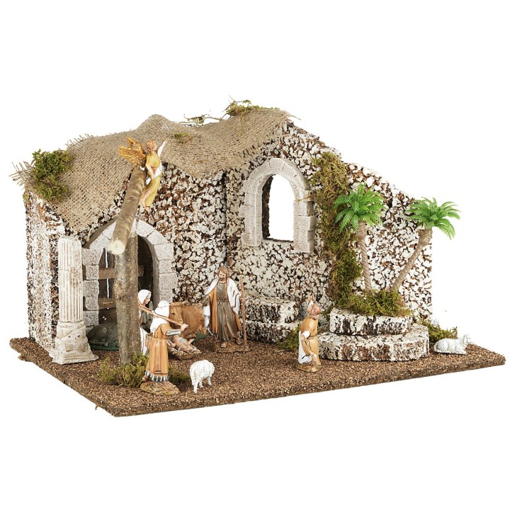 Arabian hut with Nativity 46x32x26.5h cm