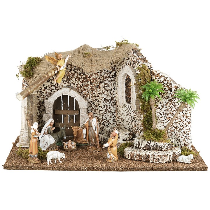 Arabian hut with Nativity 46x32x26.5h cm