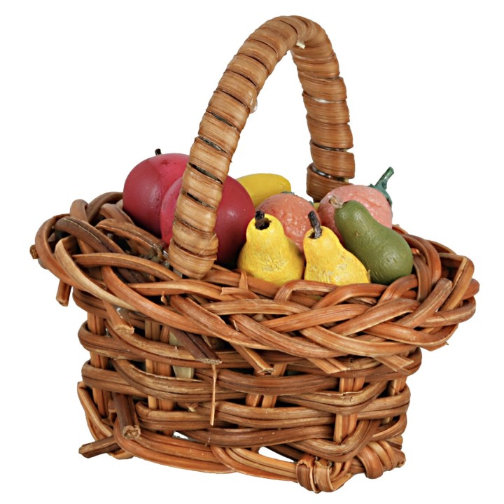Cesta con frutas surtidas 5x4x5h cm