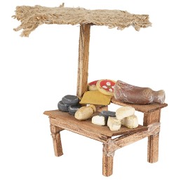 Stand with pizzas and cheeses, size 13x11.5x12 h