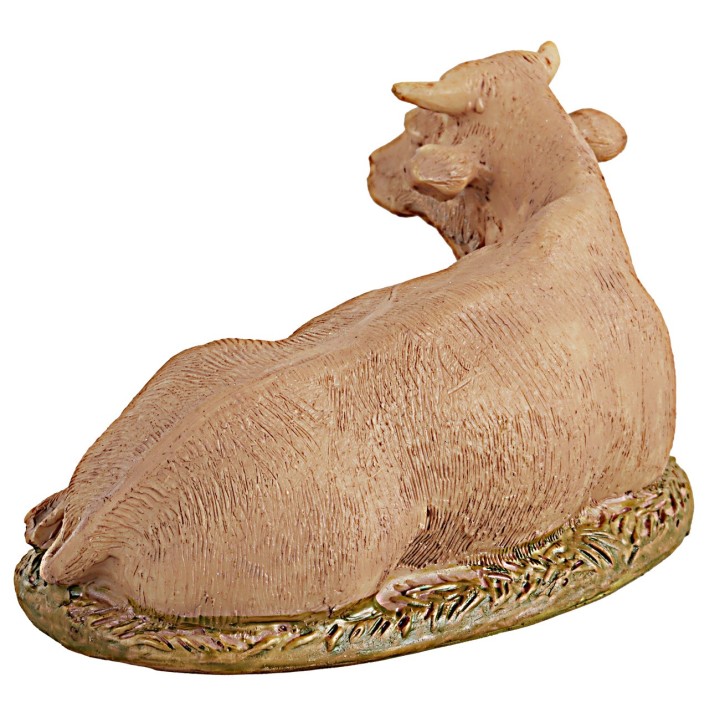 Lying ox in resin Martino Landi for 10 cm statues