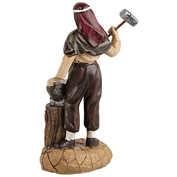 12 cm Blacksmith in resin by Martino Landi