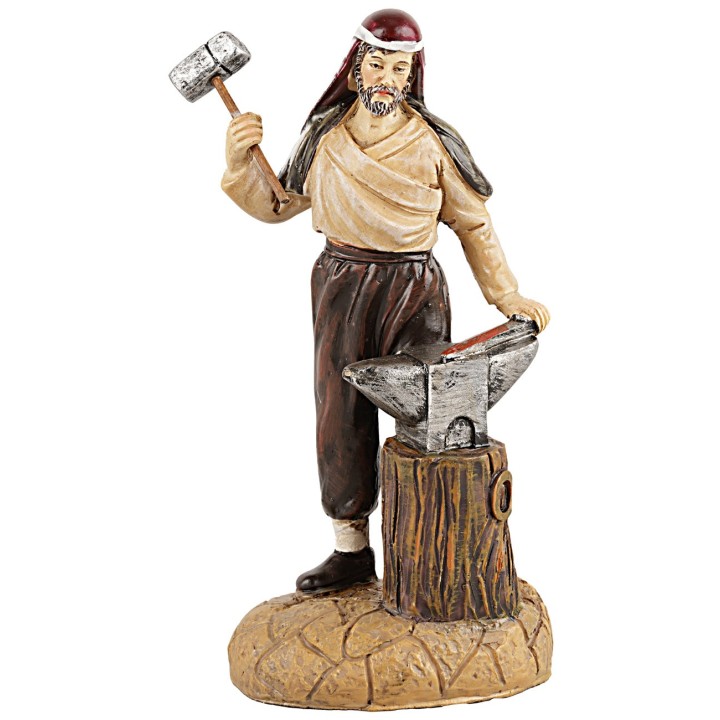 12 cm Blacksmith in resin by Martino Landi