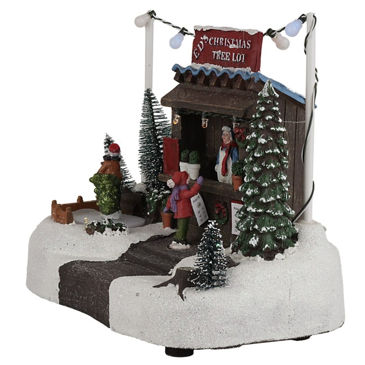 Escenario navideño con puesto completo de luces y sonidos cm