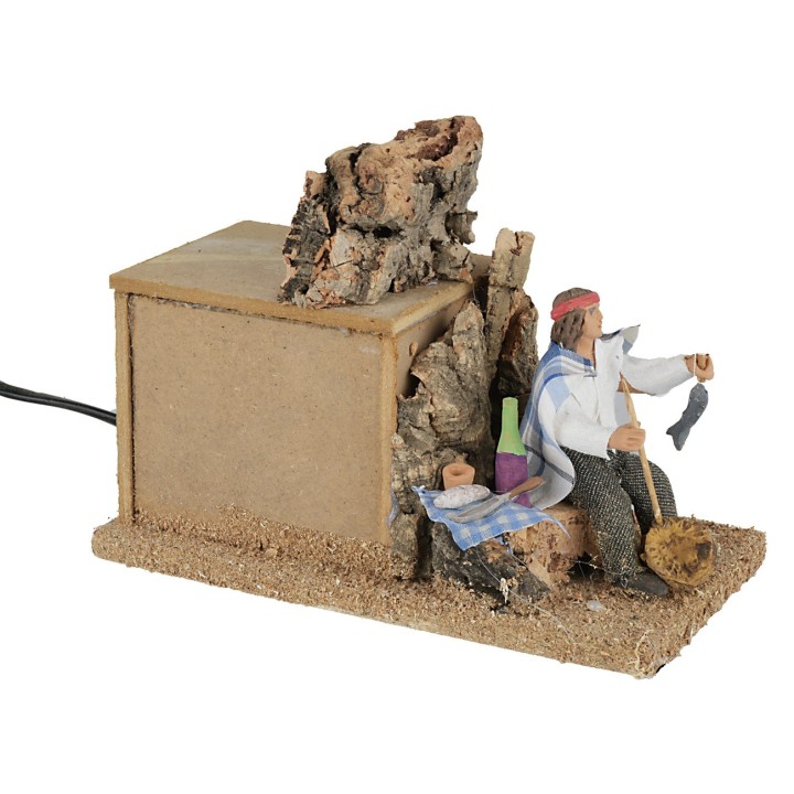 Fisherman in motion series 10 cm