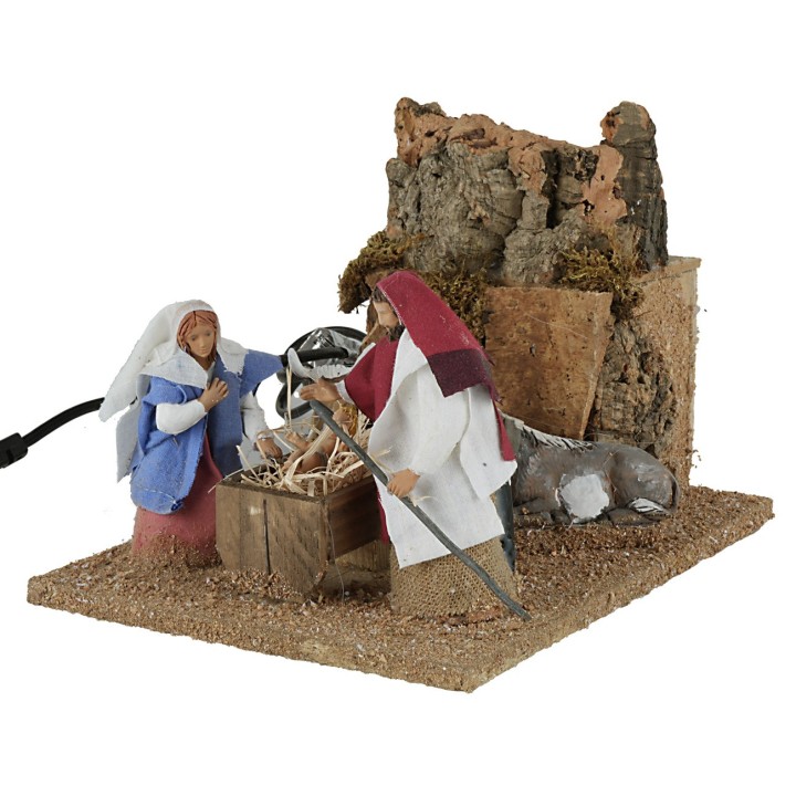 Natividad 5 personajes en movimiento 10 cm
