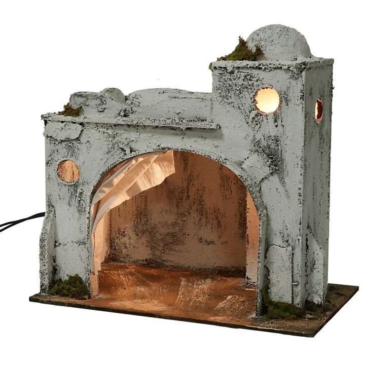 Illuminated Arab structure cm 31x20x31h