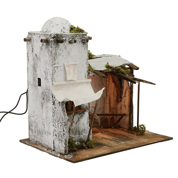 Casa árabe iluminada con establo 28,5x21xh28,5 cm