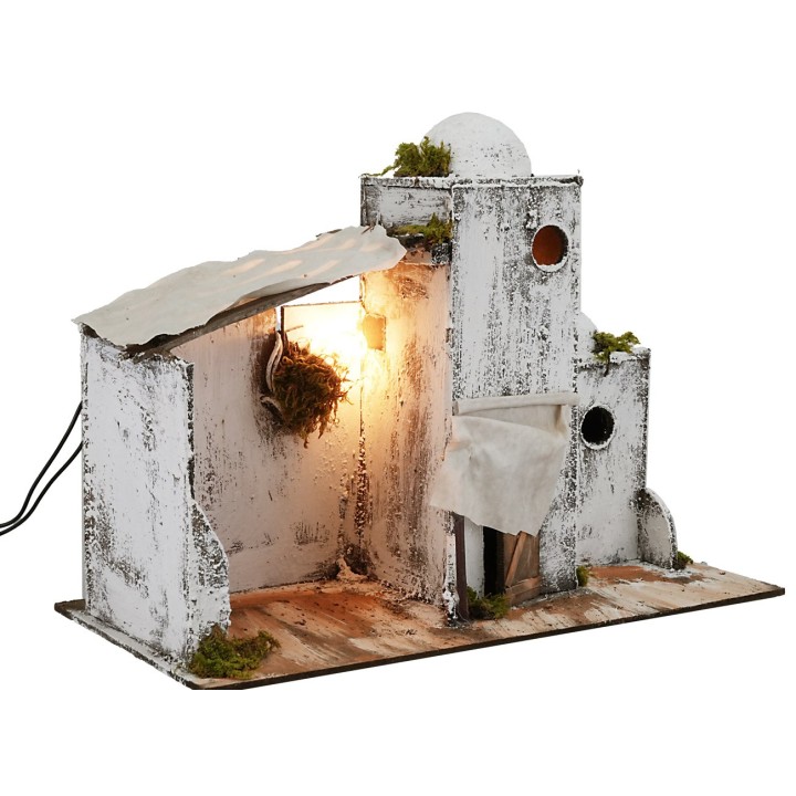 Abitazione araba illuminata cm 38x20x28 h