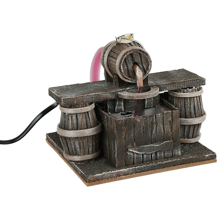 Tavern with a barrel that dispenses wine cm 14x14.5x14h
