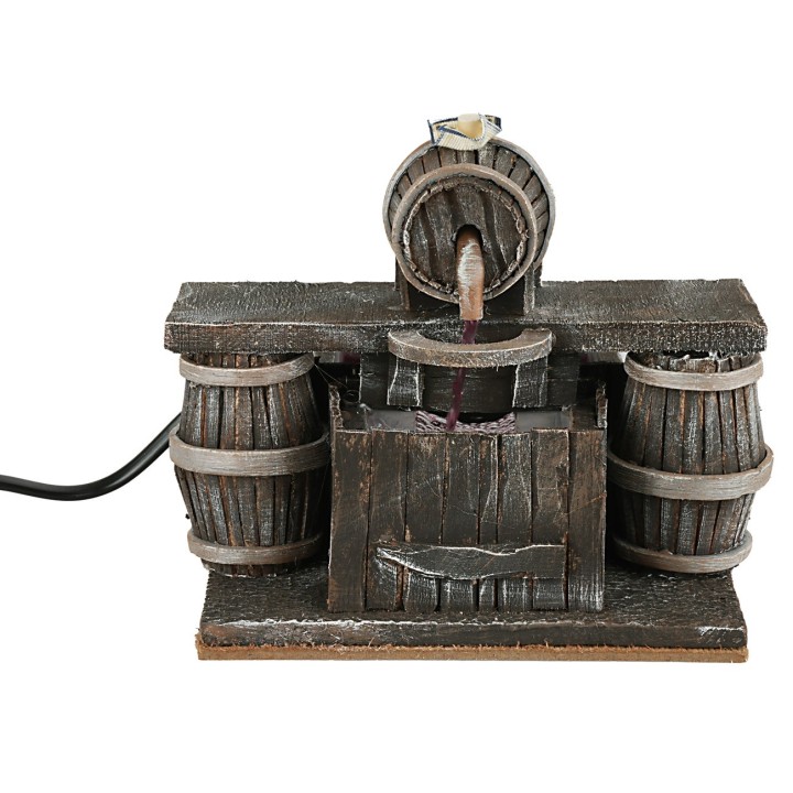 Osteria con botte che eroga vino cm 14x14,5x14h