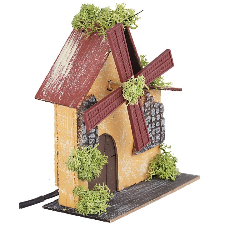 Mulino a vento funzionante cm 13,5x7,5x16 h