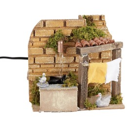 Working fountain with drying rack cm 15.5x10x15 h