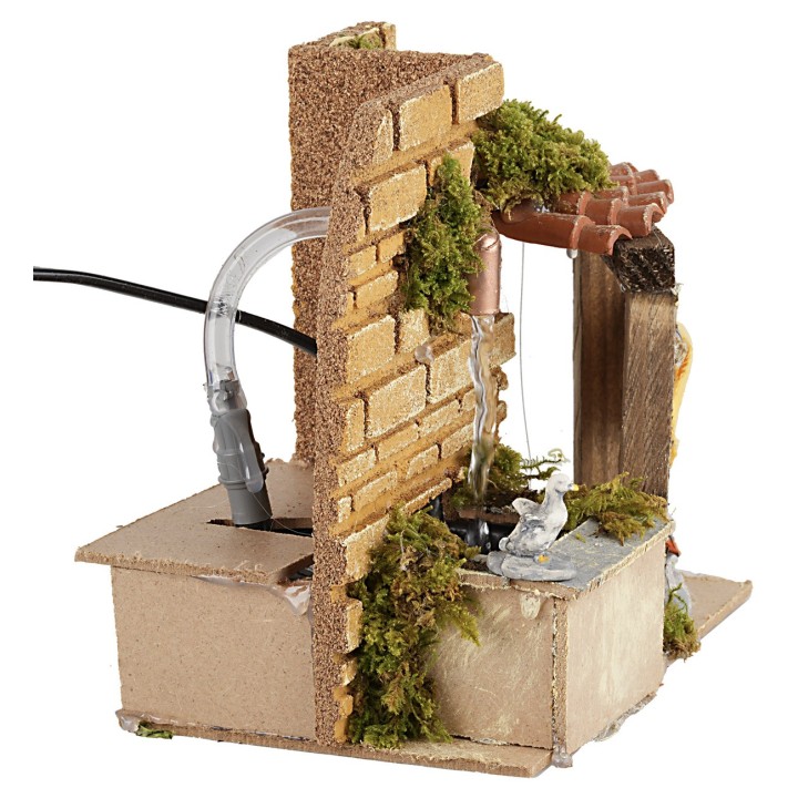Working fountain with drying rack cm 15.5x10x15 h
