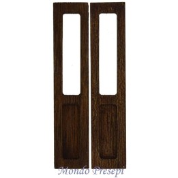 Puerta de madera de doble hoja en varias medidas: