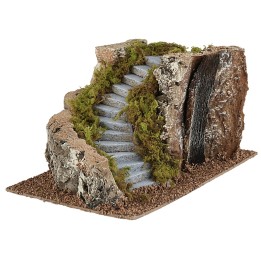 Scala curva a destra per presepe cm 17,5x24x14 h