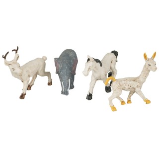Set 4 animali per presepe