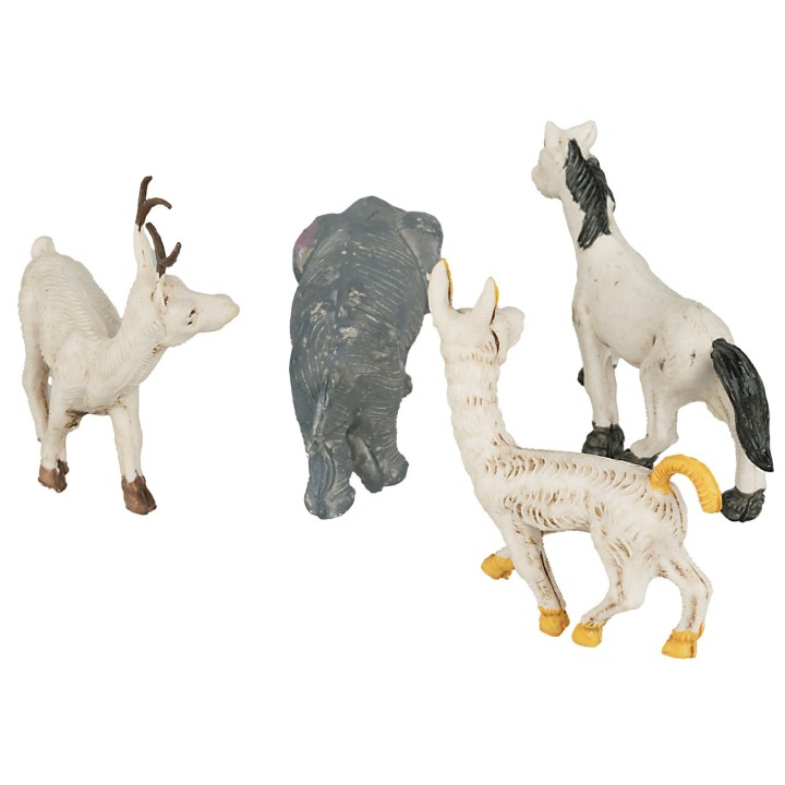 Set 4 animali per presepe