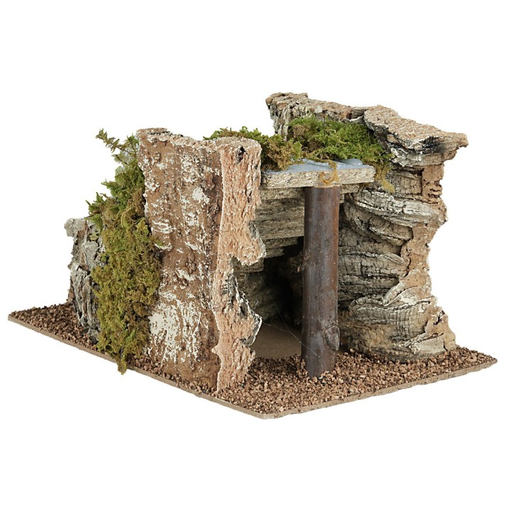 Scala curva a sinistra per presepe cm 17,5x24x14 h