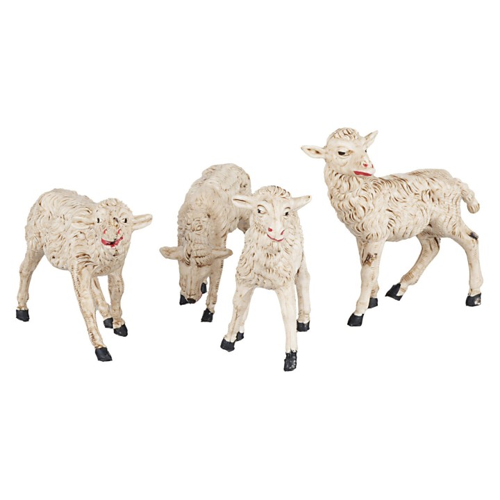 Set 4 pecore per statuine 15 cm