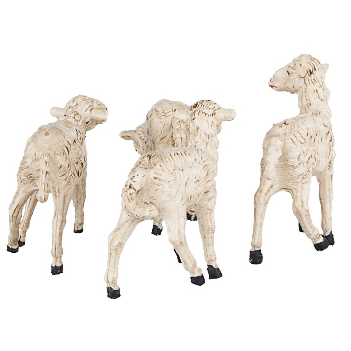 Set 4 ovejas para figuritas de 15 cm