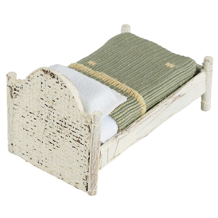 Cama blanca de una plaza cm 4x7x5 h