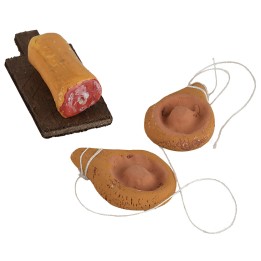 Set de tabla con dos jamones