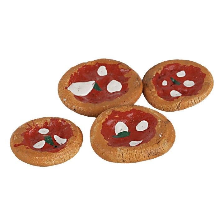 Set of 4 margherita pizzas ø 2 cm