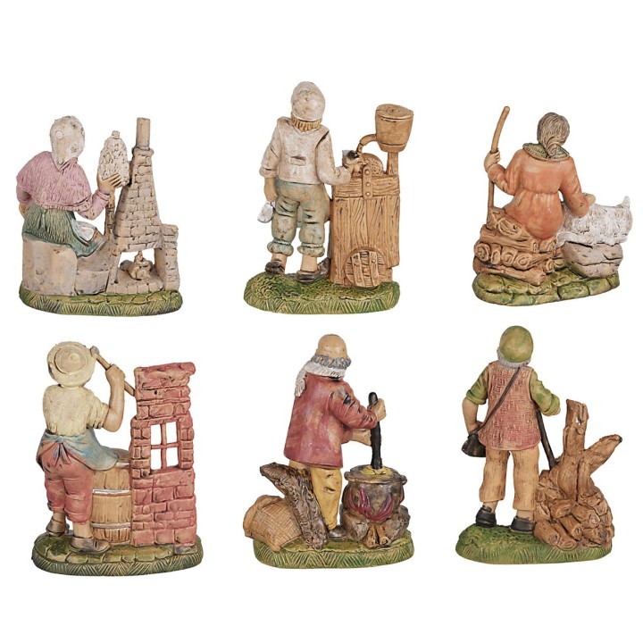 Juego de 6 artesanos serie 10 cm lujo