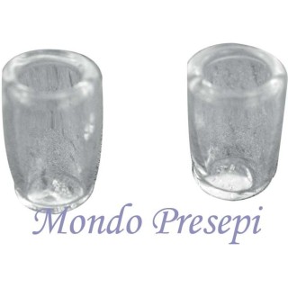 Juego de 2 vasos de vidrio mm 5x8