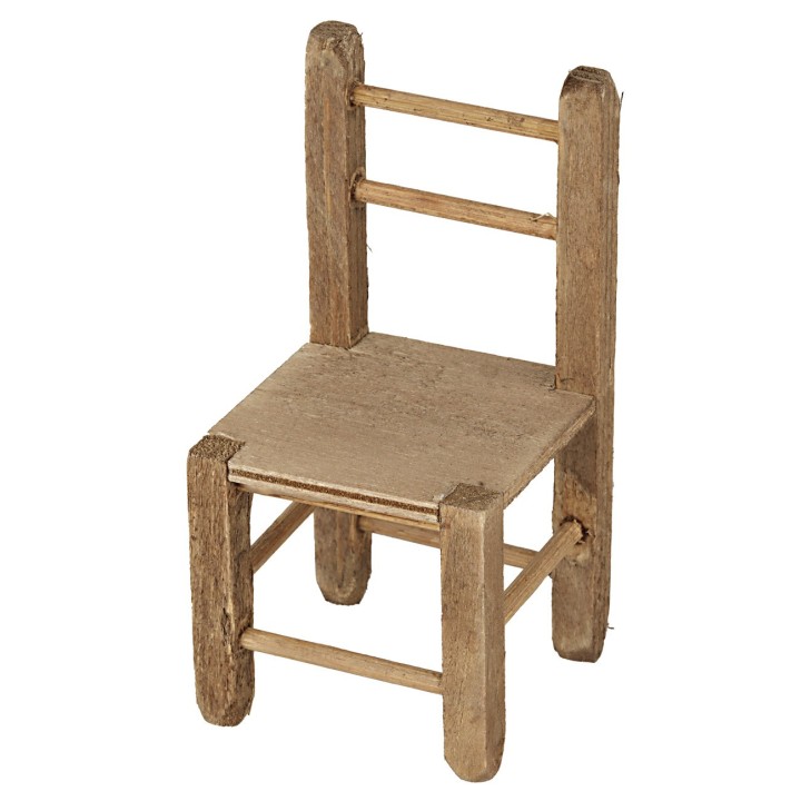 Sedia in legno cm 4,7x4,7x9,5 h