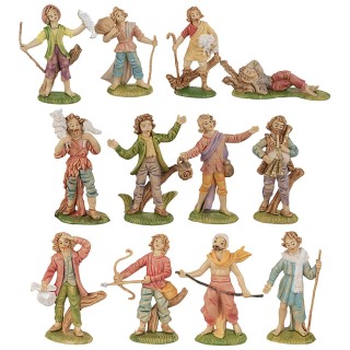 Set 12 statue 8 cm per presepe