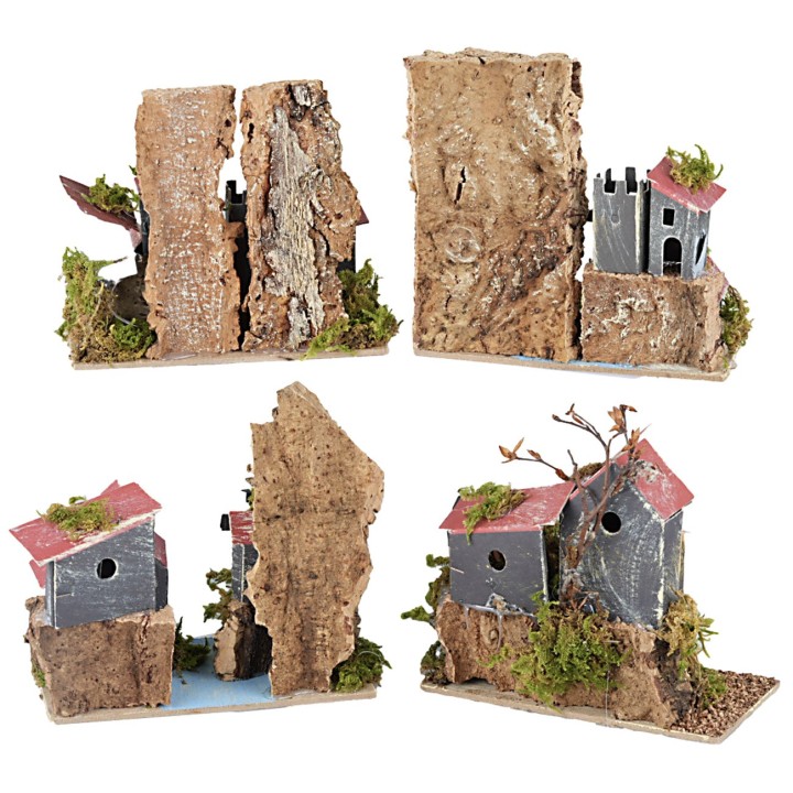 Set of 4 boxes, 14x9x15 cm (h)