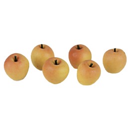 Set 6 manzanas amarillas ø 1 cm