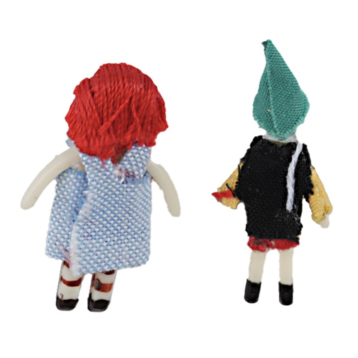 Set 2 muñecas de juguete cm 1x4 h