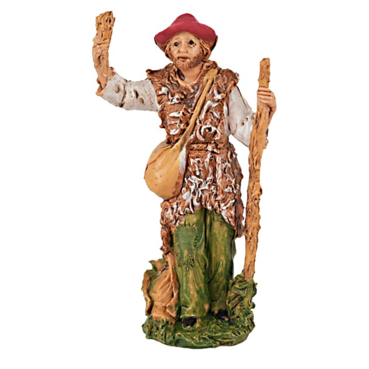Viandante con bastone 13 cm