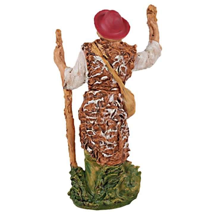 Wanderer with a stick 13 cm