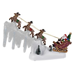 Giostra natalizia completa di luci e musica cm 33x21x31h
