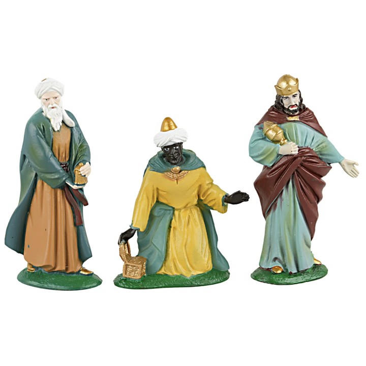Conjunto de estatuas tres Reyes Magos 9 cm Martino Landi