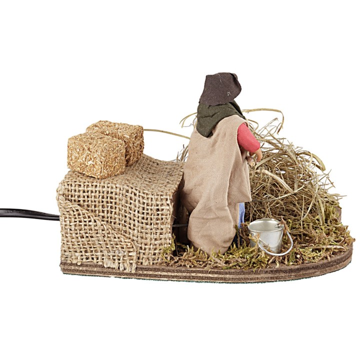 Campesina que esparce en movimiento 10 cm